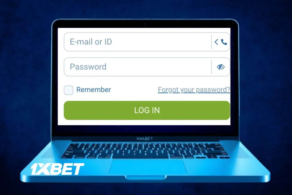 So melden Sie sich bei 1xbet an